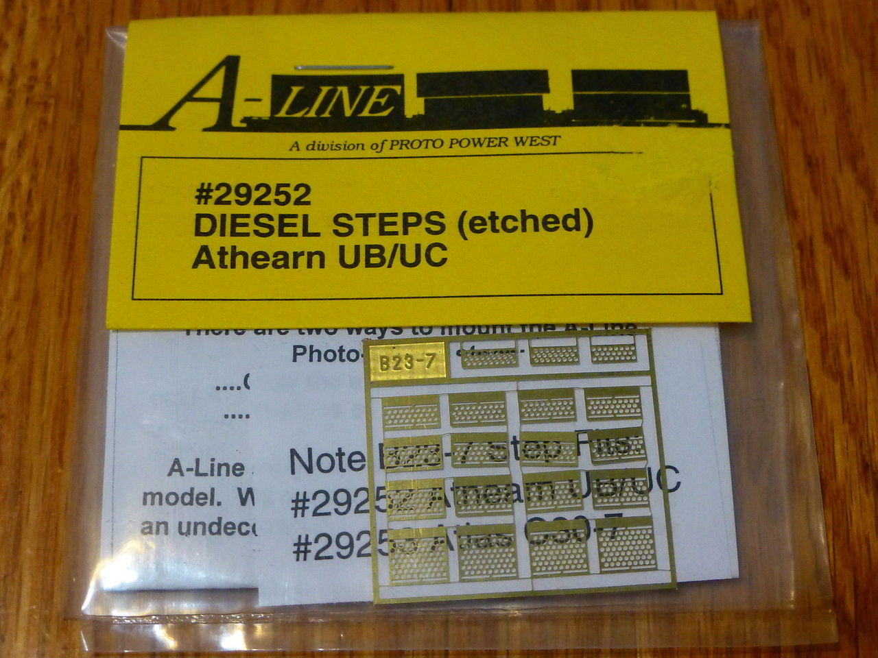 A-Line 29252 HO Brass Diesel Steps For Athearn Shells UB/UC
