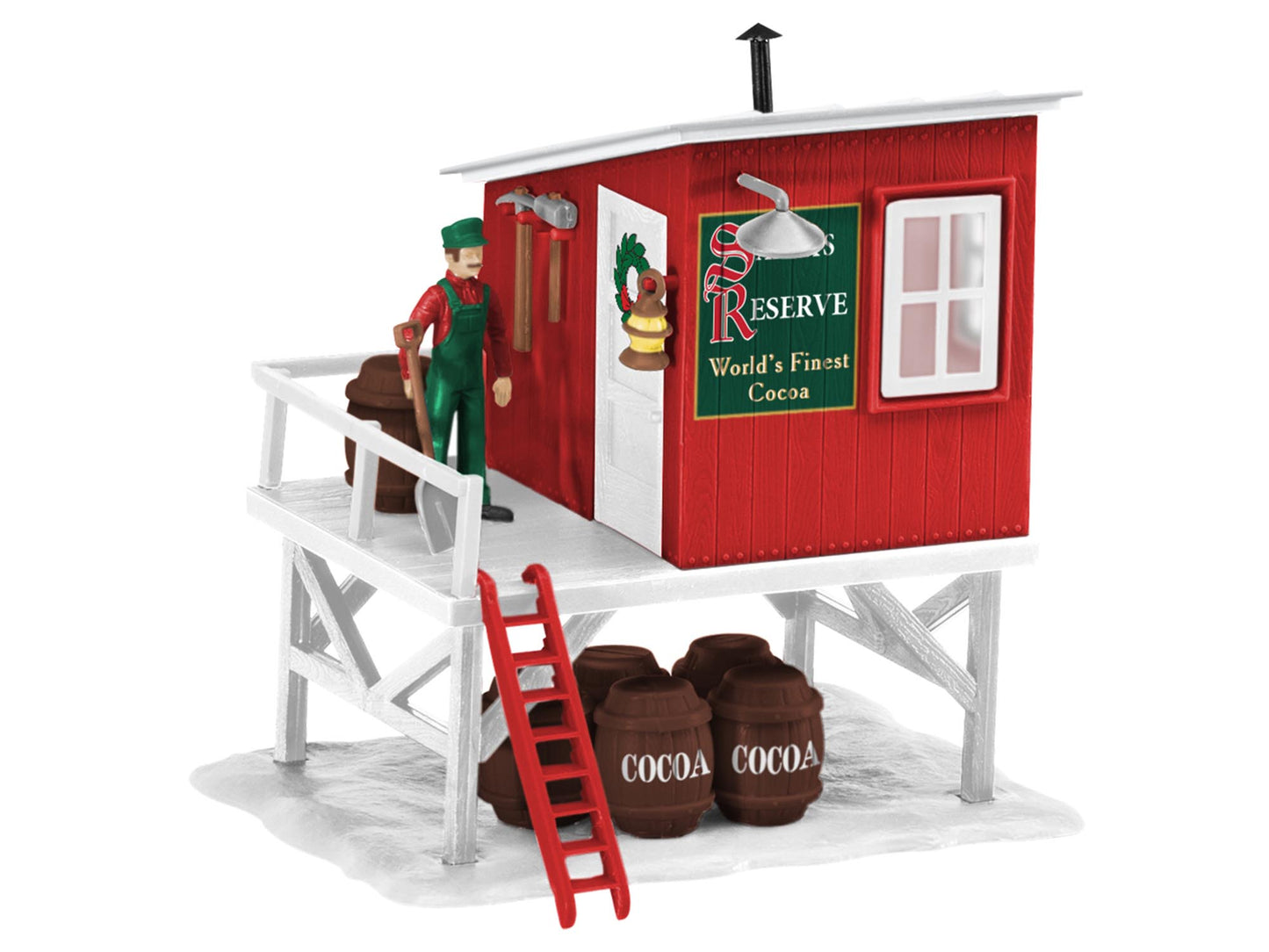 Lionel 6-82745 O Christmas Cocoa Barrel Shed w/Light Kit LN/Box