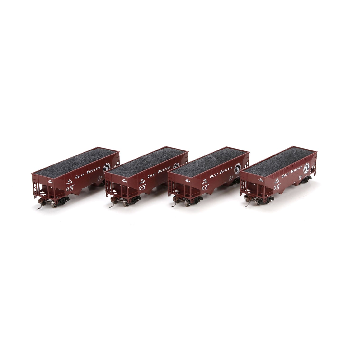 Athearn 70220 HO Great Northern 34' Offset Hopper #2 (Set of 4)