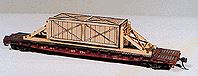American Model Builders 287 Laser Art Flat Car Load HO Scale Kit