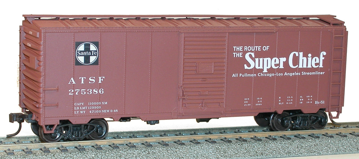Accurail 35019 HO Athearn Santa Fe 40' AAR Steel Boxcar Kit LN/Box