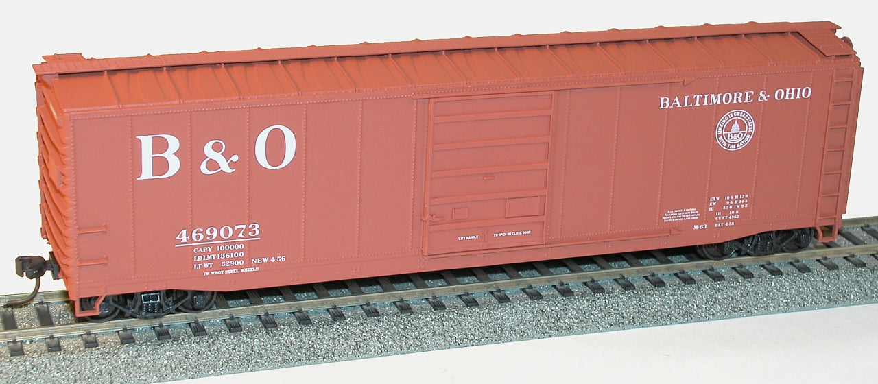 Accurail 5503 HO Baltimore & Ohio 50' Superior Doors Steel Riveted Boxcar