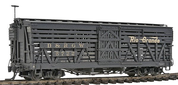 Blackstone Models 340213W HOn3 DRGW 5500-Series 30' Weathered Stock Car #5722