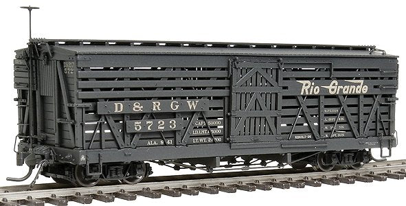 Blackstone Models 340229W HOn3 DRGW 5500-Series 30' Weathered Stock Car #5723 NIB