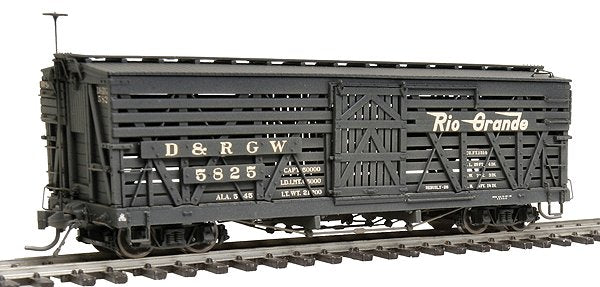 Blackstone Models 340230W HOn3 DRGW 5500-Series 30' Weathered Stock Car #5825