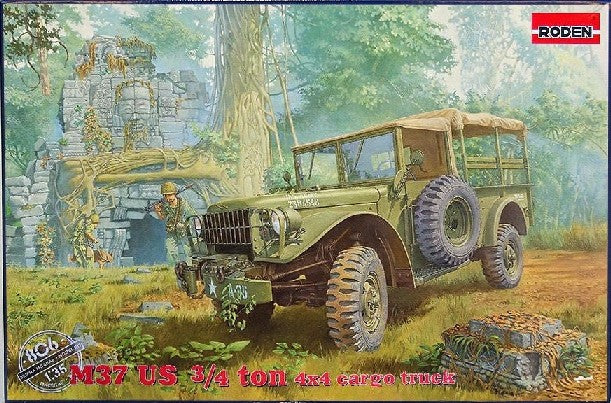 Roden Models 806 1:35 Dodge M37 3/4-Ton 4x4 Cargo Truck
