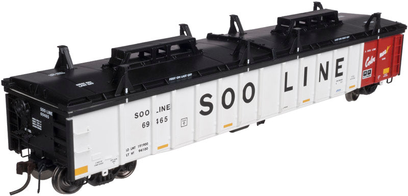 Atlas 20003264 HO Soo Line Thrall Covered 2743 Gondola #69465