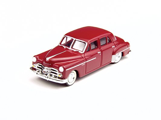 Classic Metal Works 30225 HO Mini Metals Cadet Red 1950 Dodge Meadowbrook Car