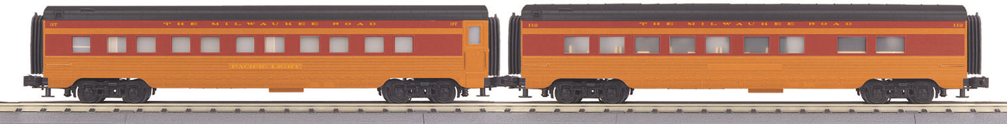MTH 30-67860 O Milwaukee Road 60' SL FS ABS Sleeper/Diner 3-Rail RailKing LN/Box