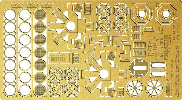Paragrafix Modeling System PGX200 1:144 Bandai TFA Falcon Photoetch Set Aircraft