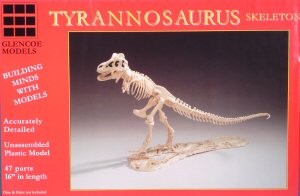 Glencoe 7906 1:25 Tyrannosaurus Skeleton Plastic Model Kit