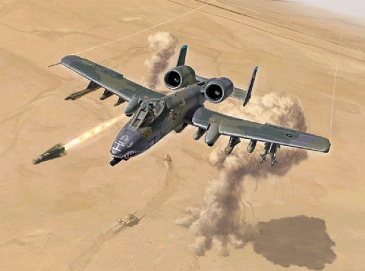 Italeri 1376 1:72 A-10 Thunderbolt II Gulf War Military Aircraft Plane Model Kit