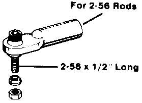 Dubro 860 2-56 Swivel Ball Links