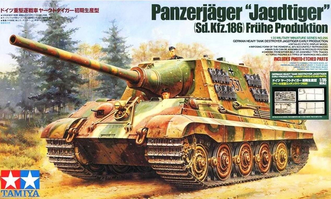 Tamiya 25162 1:35 German Heavy Destroyer Jagdtiger Military Tank Model Kit