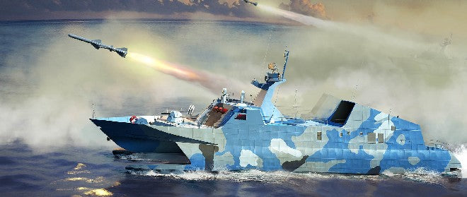 Trumpeter 00108 1:144 PLA Chinese Navy Type 22 Missile Boat Plastic Model Kit