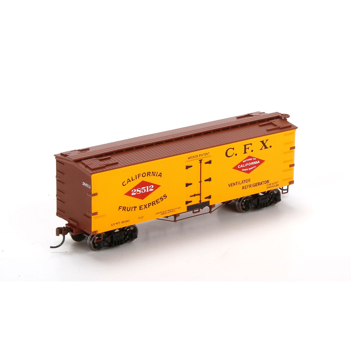 Athearn 85535 HO CFX 36' Old Time Wood Reefer #28512
