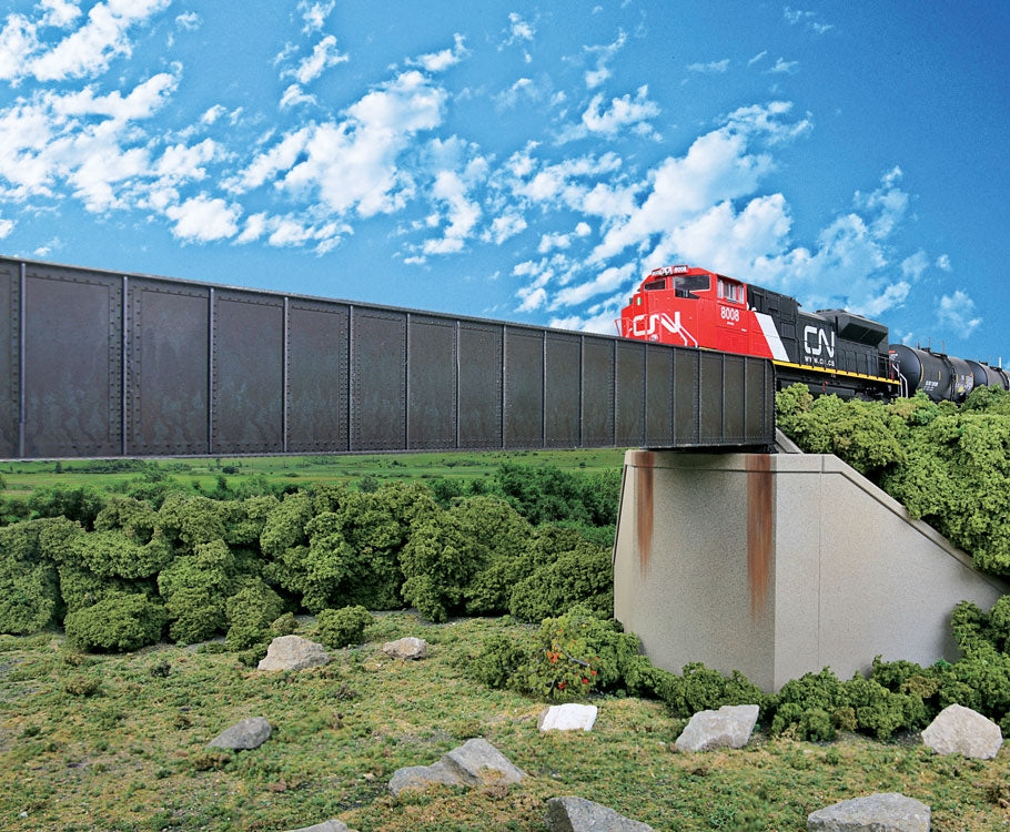 Walthers 933-4503 HO 90' Single-Track Railroad Through Girder Bridge Kit