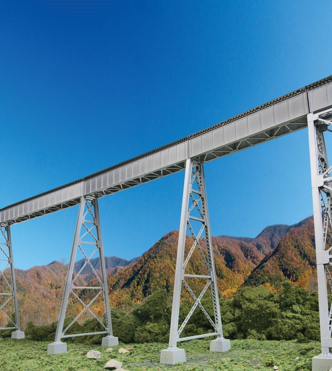Walthers 933-4555 HO Steel Railroad Bridge Tower Bent Kit (Pack of 2) MT/Box