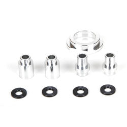 Losi 256008 Engine Mount Spacer & Clutch Mount, Aluminium, Silver: MTXL
