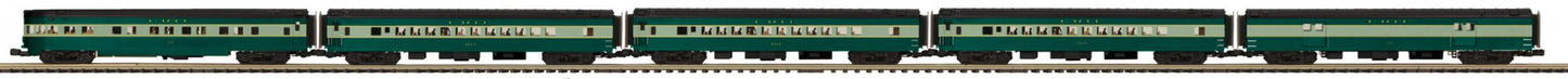 MTH 20-65268 O Erie 70' Streamlined Passenger Car Set (Set of 5)
