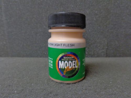 Badger 16-204 Light Flesh Modelflex Railroad Acrylic Hobby Paint - 1 oz. Bottle