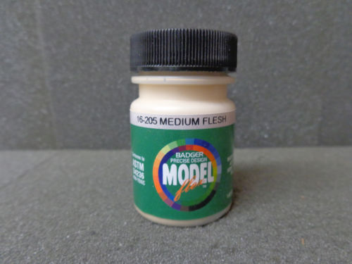 Badger 16-205 Medium Flesh Modelflex Railroad Acrylic Hobby Paint - 1 oz. Bottle