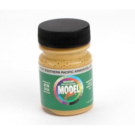 Badger 16-41 SP Armor Yellow Modelflex Railroad Acrylic Paint - 1 oz. Bottle