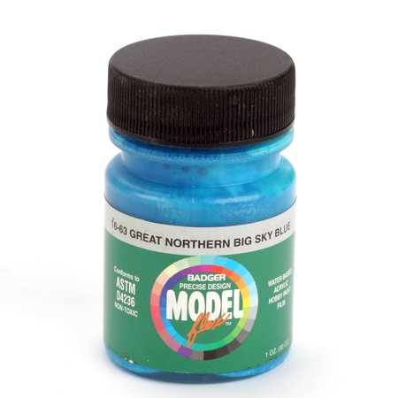 Badger 16-63 GN Big Sky Blue Modelflex Railroad Acrylic Paint - 1 oz. Bottle