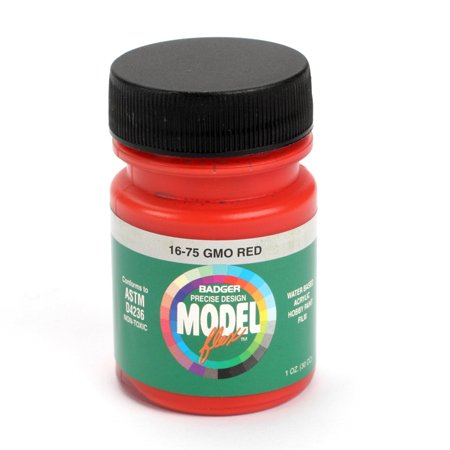 Badger 16-75 GM&O Red Modelflex Railroad Acrylic Paint - 1 oz. Bottle