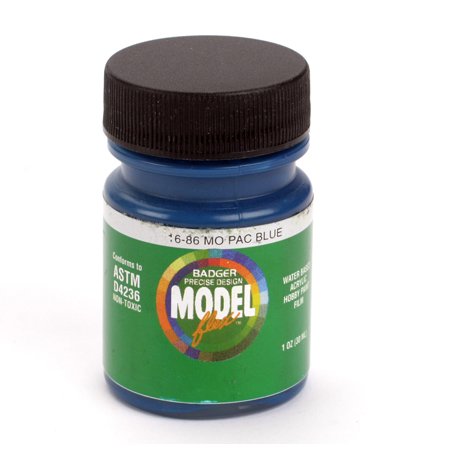 Badger 16-86 Mo Pac Blue Modelflex Railroad Acrylic Paint - 1 oz. Bottle