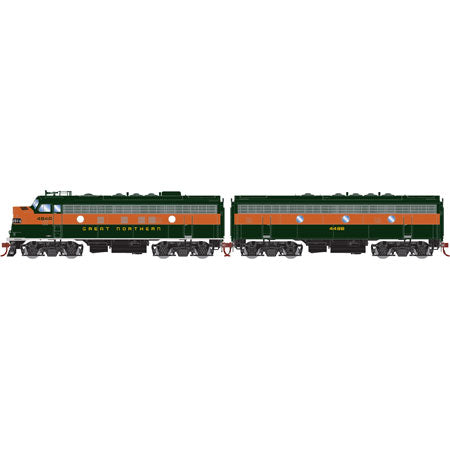 Athearn G22672 HO Great Northern F7A/F7B with DCC & Sound #464A/#448B