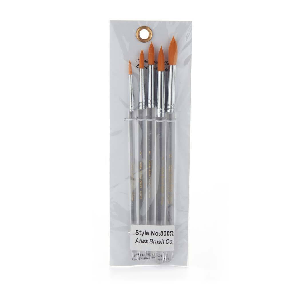 Atlas Brush 800R Taklon Round Brush (Set of 5)