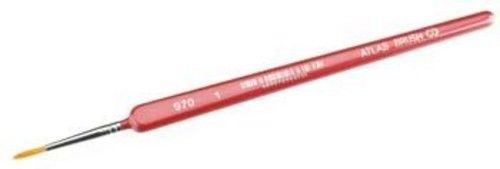 Atlas Brush 970-1 Size 1 Golden Taklon Triangle Handle Paint Brush