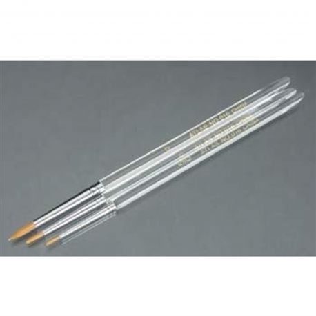 Atlas Brush 016-3PS Taklon Detail Acrylic Brushes (Set of 3)