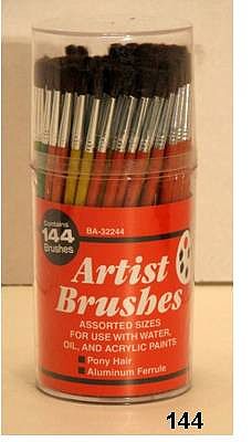 Atlas Brush 144 Economy Camel Brushes 1-6