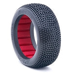 AKA Products, Inc. 14007VR 1:8 Buggy Impact Super Soft Tires with Red Inserts