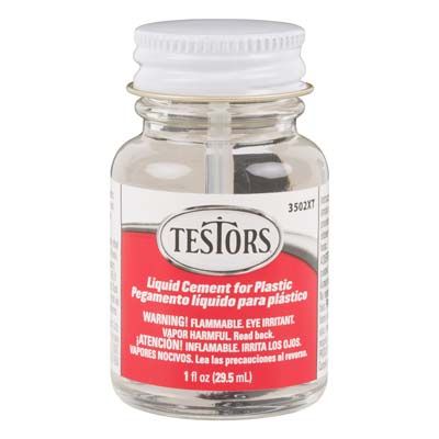 Testors 3502XT Liquid Cement for Plastics - 1 oz. Bottle