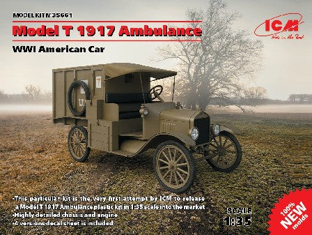 ICM 35661 1:35 WWI American Model T Ambulance 1917