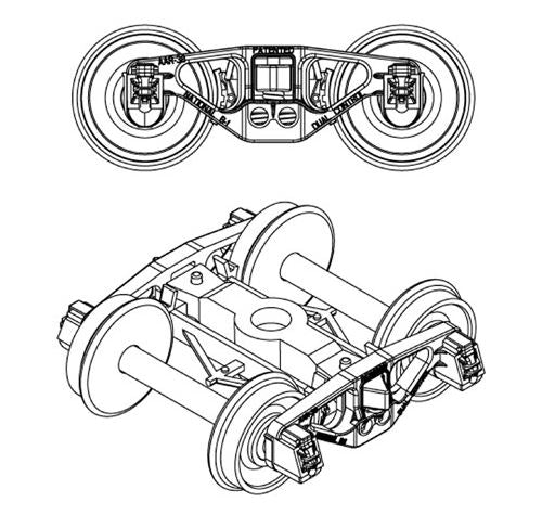 Athearn 90402 HO 70-Ton National B-1 Truck with 33" Wheels (Pack of 2)