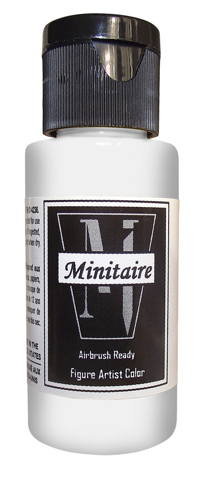 Badger D6-163 Chrome Silver Minitaire Acrylic Airbrush Paint - 1 oz. Bottle