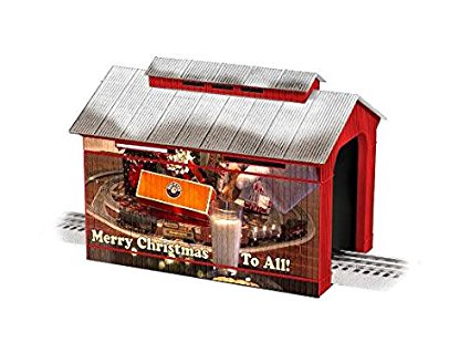 Lionel 6-83291 O Christmas Covered Bridge (Short) NIB