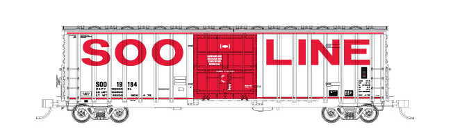 Fox Valley Models 81794 N SOO 7 Post Box with X Panel Roof Red Letters #19184