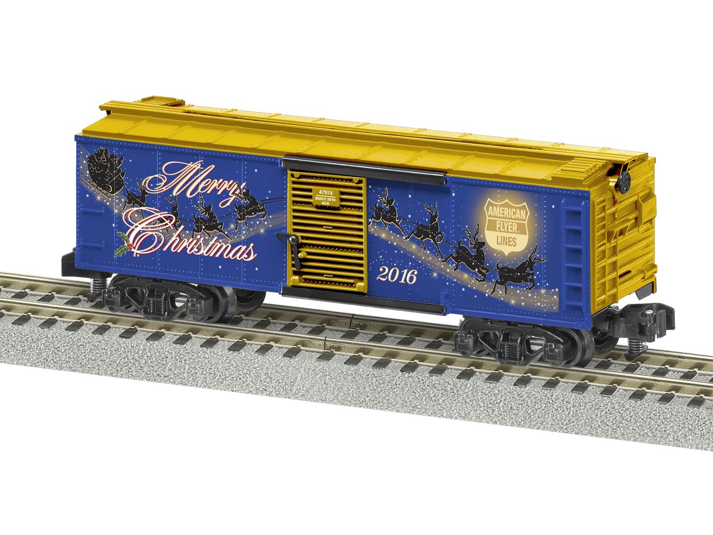 American Flyer 6-47974 S 2016 Christmas Boxcar NIB