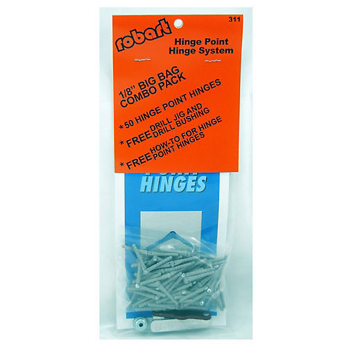 Robart Manufacturing 311 1/8 Steel Pin Hinges(50) with Drill Jig
