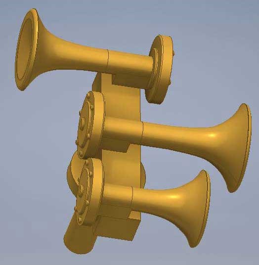 Cal Scale 190-688 HO Nathan K3 Air Horn K3LAR2