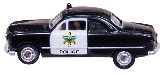 Woodland Scenics JP5593 HO Just Plug Lighted Vehicle Police Car