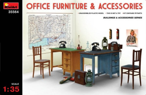 MiniArt 35564 1:35 Office Furniture & Accessories