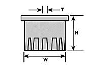 Plastruct 95935 O 3/8" x 1/16" x 1/4" Mercury Vapor Light (Pack of 5)