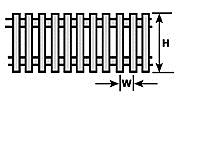 Plastruct 90466 HO 1/16" x 20" x 5/16" Picket Fence