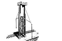 Plastruct 1011 HO Trackside Series Sand Tower Rail Yards Series Plastic Kit